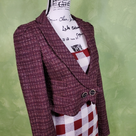 Vintage Cropped Tweed Blazer - Picture 4 of 10